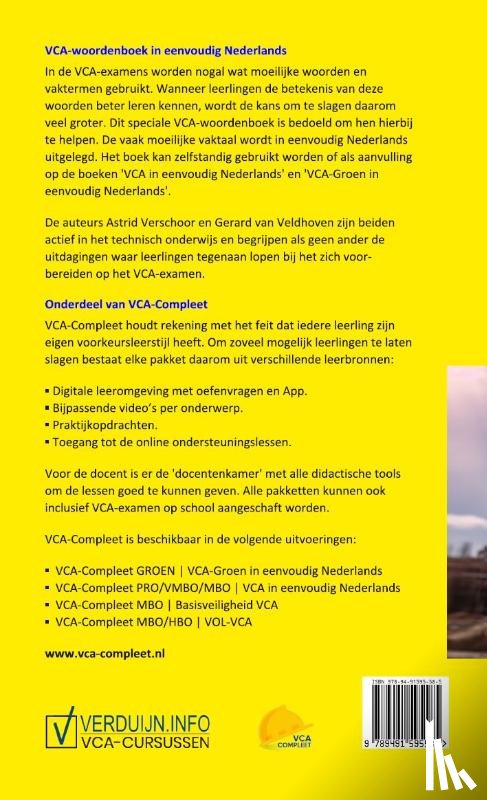 Veldhoven, Gerard van, Verschoor, Astrid - VCA-Woordenboek in eenvoudig Nederlands