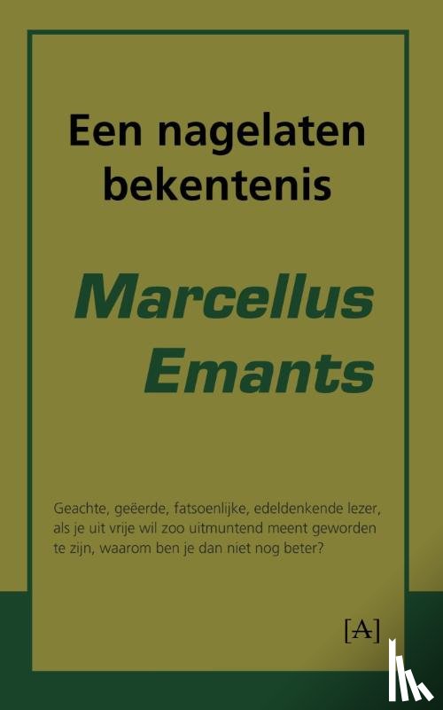 Emants, Marcellus - Een nagelaten bekentenis