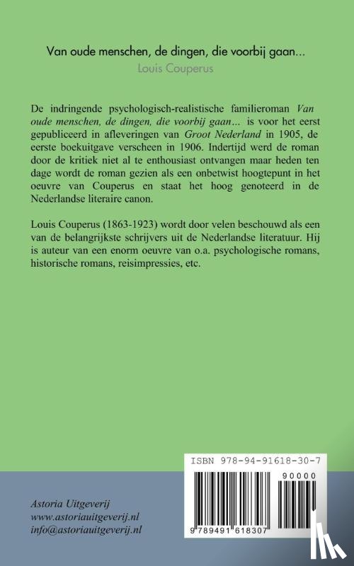 Couperus, Louis - Van oude menschen, de dingen, die voorbij gaan...