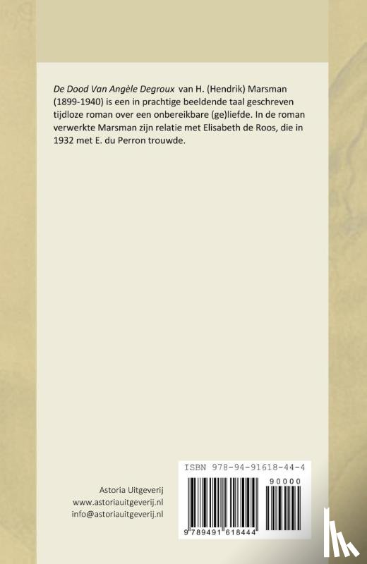 Marsman, H - De dood van Angèle Degroux