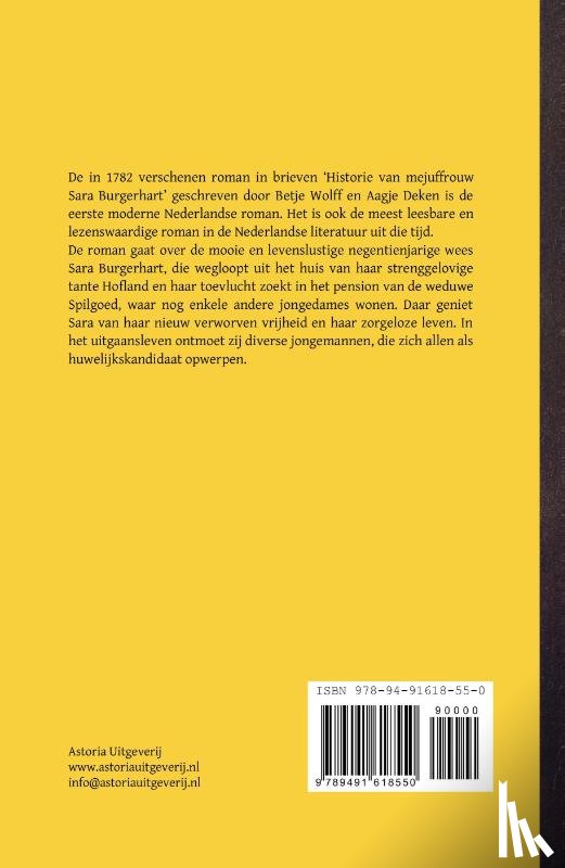 Wolff, Betje, Deken, Aagje - Historie van mejuffrouw Sara Burgerhart