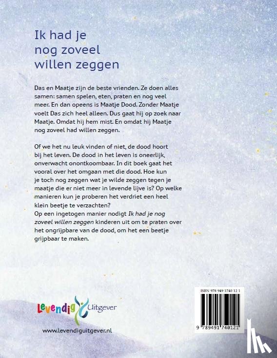 Nieuwenhuyzen, Martine van - Ik had je nog zoveel willen zeggen