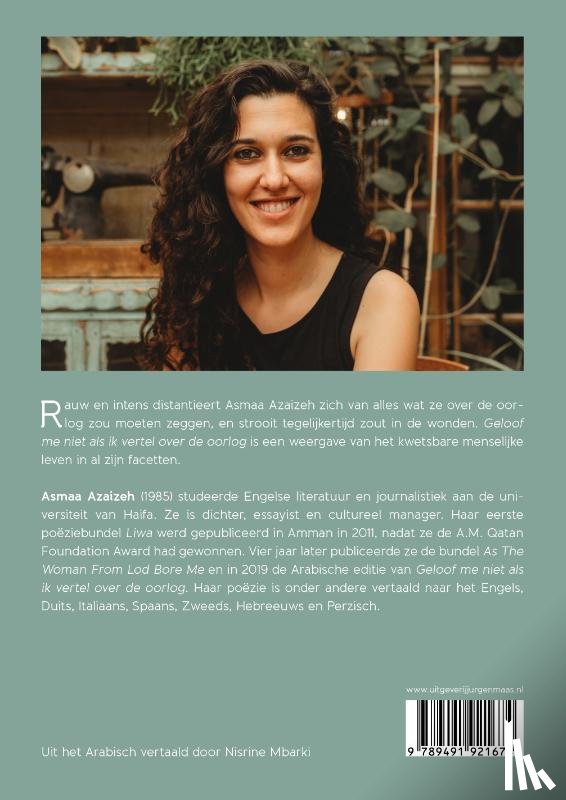 Azaizeh, Asmaa - Geloof me niet als ik vertel over de oorlog