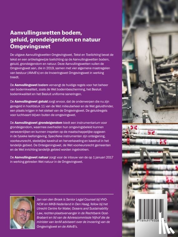 Broek, Jan van den - Tekst & toelichting aanvullingswetten omgevingswet