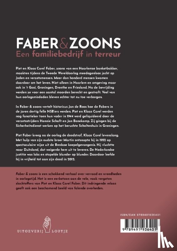 Roos, Jan De - Faber & zoons, een familiebedrijf in terreur