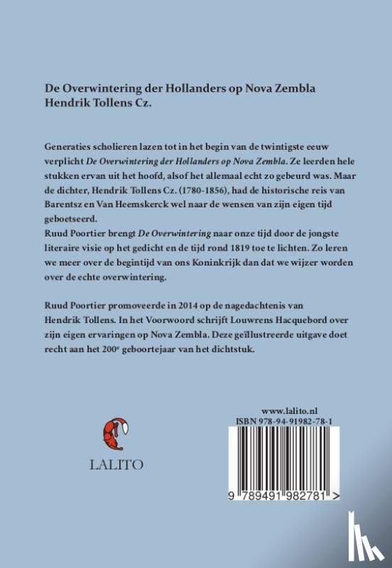 Tollens, Hendrik - De overwintering der Hollanders op Nova Zembla