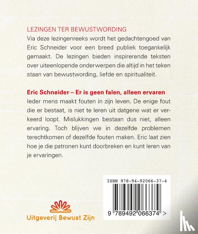 Schneider, Eric - Er is geen falen alleen ervaren