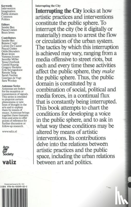 Leven, Bram - Interrupting the city