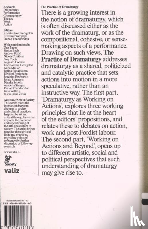  - The practice of dramaturgy