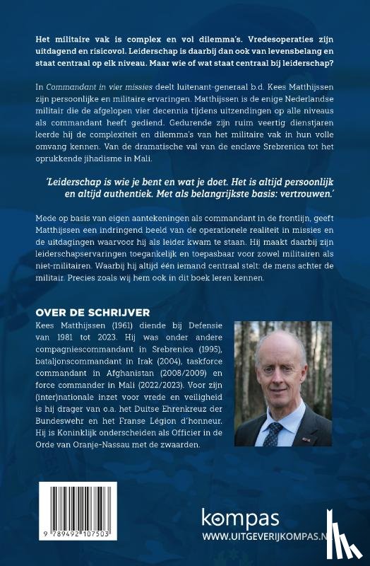 Matthijssen, Kees - Commandant in vier missies