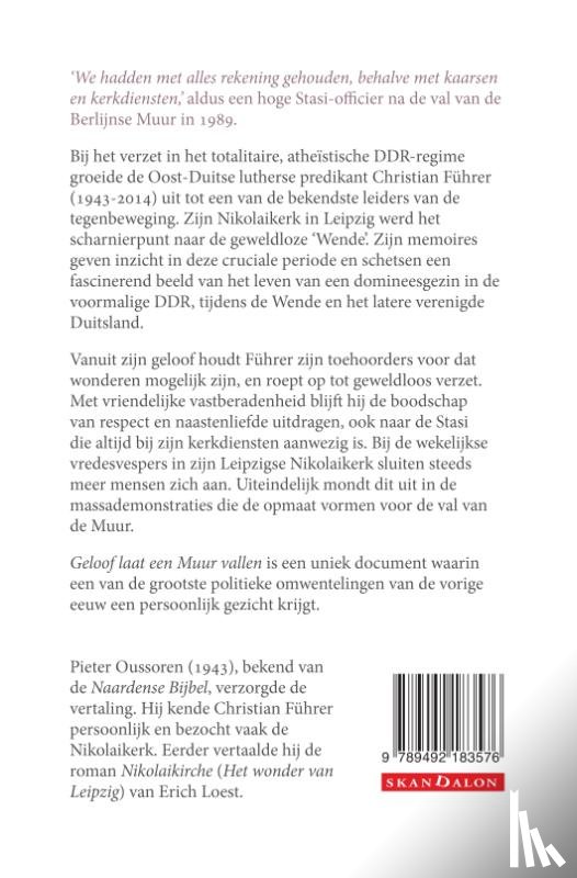 Führer, Christian - Geloof laat een Muur vallen