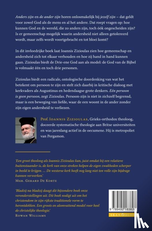 Zizioulas, Ioannis D. - Gemeenschap en andersheid