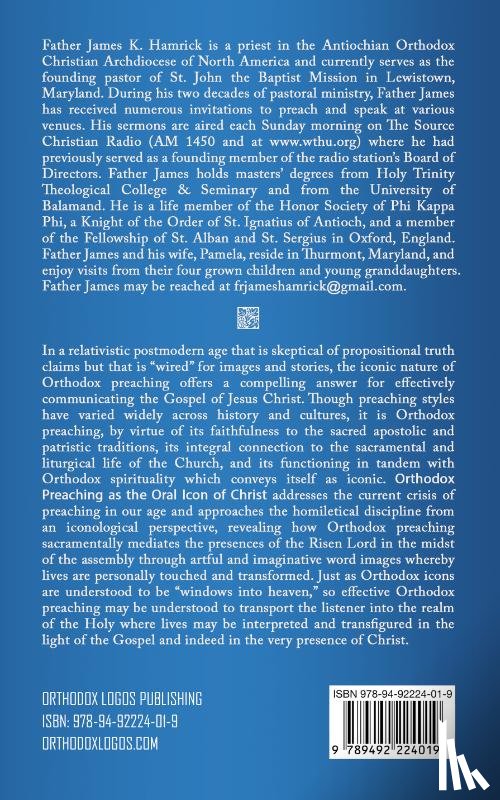James Kenneth, Hamrick - Orthodox Preaching as the Oral Icon of Christ