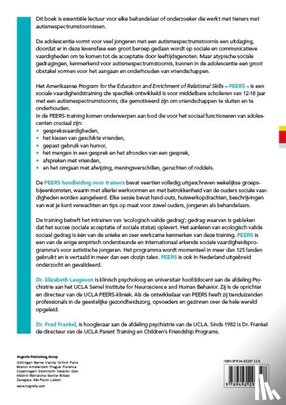 Laugeson, Elizabeth A., Frankel, Fred - PEERS Handleiding voor trainers