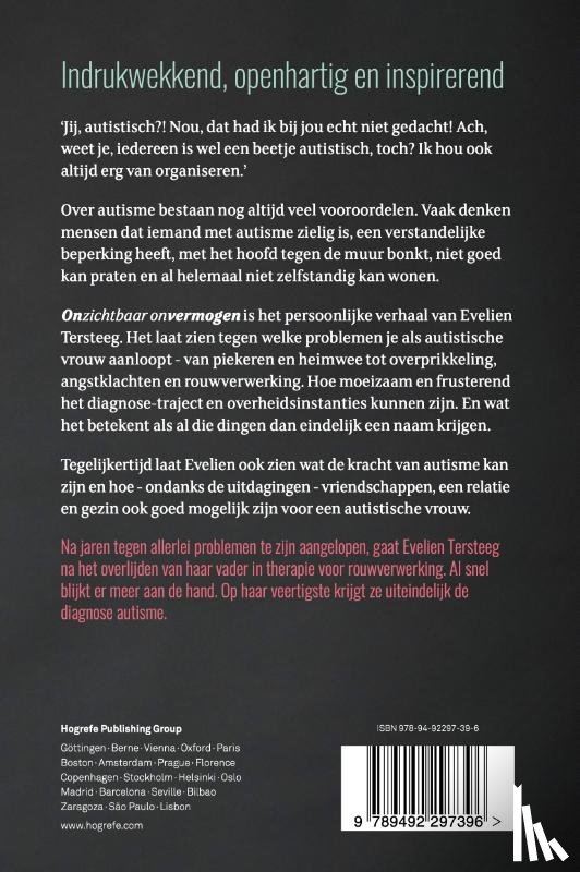 Tersteeg, Evelien - Onzichtbaar onvermogen