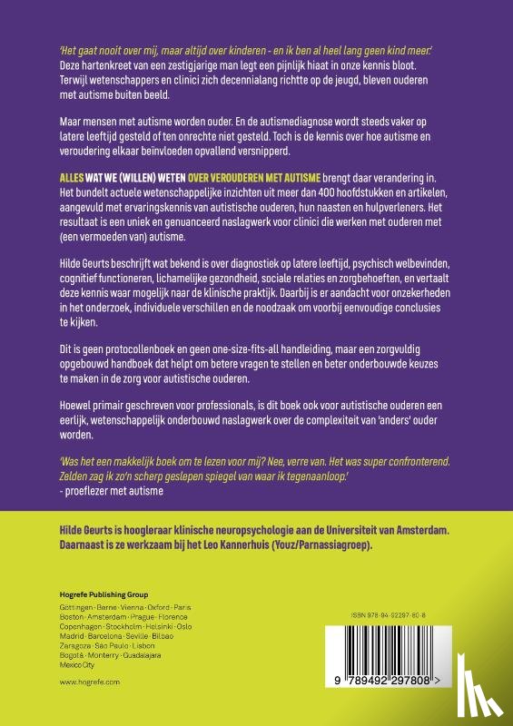 Geurts, Hilde - Alles wat we (willen) weten over verouderen met autisme