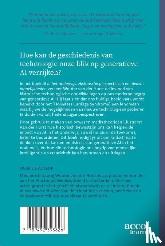 Horst, Wouter van der - AI in het onderwijs