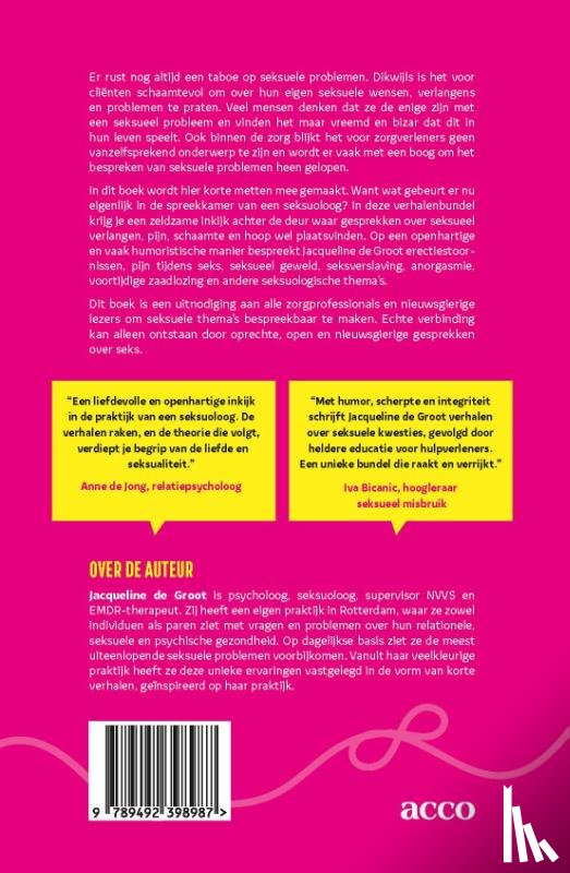 Groot, Jacqueline de - Sekstherapie