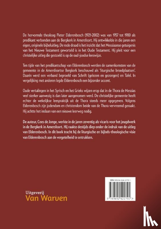 Jonge, Cees de - De Messias en zijn volk
