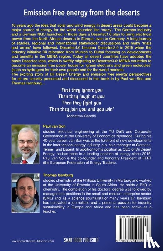 Son, Paul van, Isenburg, Thomas - Emission free energy from the deserts