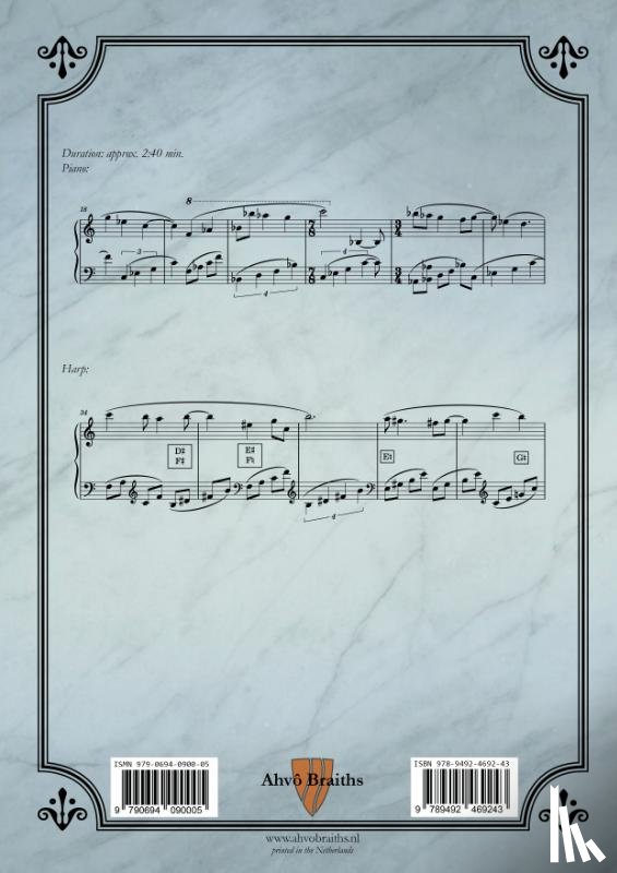 Luiken-Bakker, Jeroen van - Op. 1b Un petit mystique pour piano