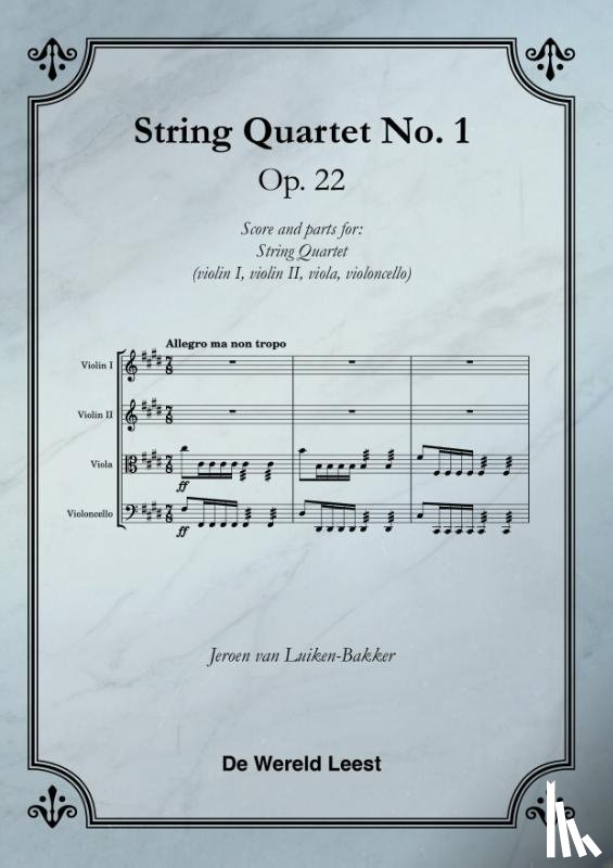 Luiken-Bakker, Jeroen van - String Quartet No. 1