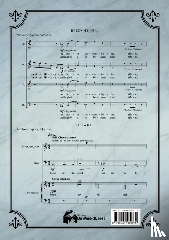 Luiken-Bakker, Jeroen van, Beets, Nicolaas (Hildebrand), Frost, Robert - Conducteur, De