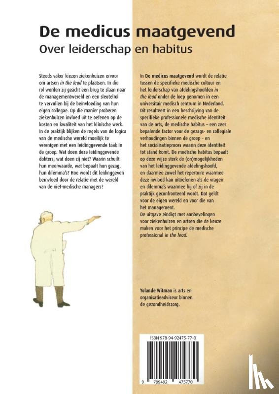Witman, Yolande - De medicus maatgevend