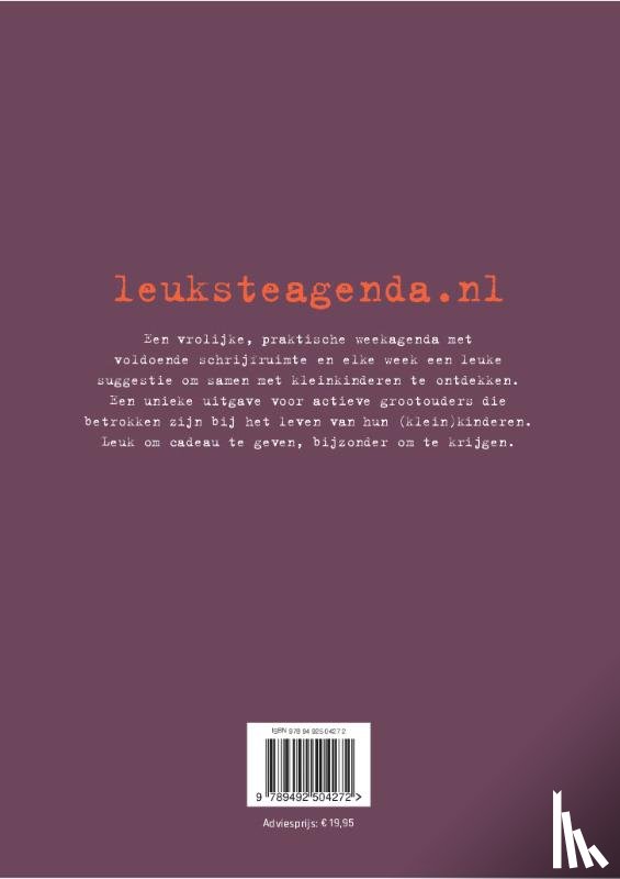  - De leukste agenda voor oma's en opa's 2027