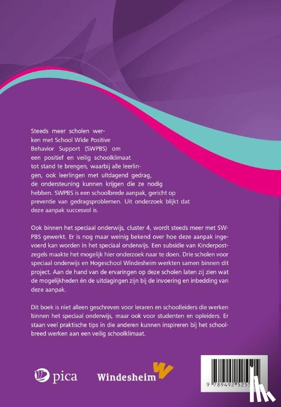 Bruïne, Erica de, Goei, Sui Lin, Willemse, Martijn, Kamstra, Joke - SWPBS en sociale veiligheid in het speciaal onderwijs