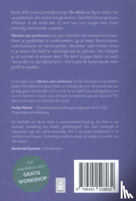 Benninga, Carina, Fruijtier, Ceciel - Werken aan werkstress