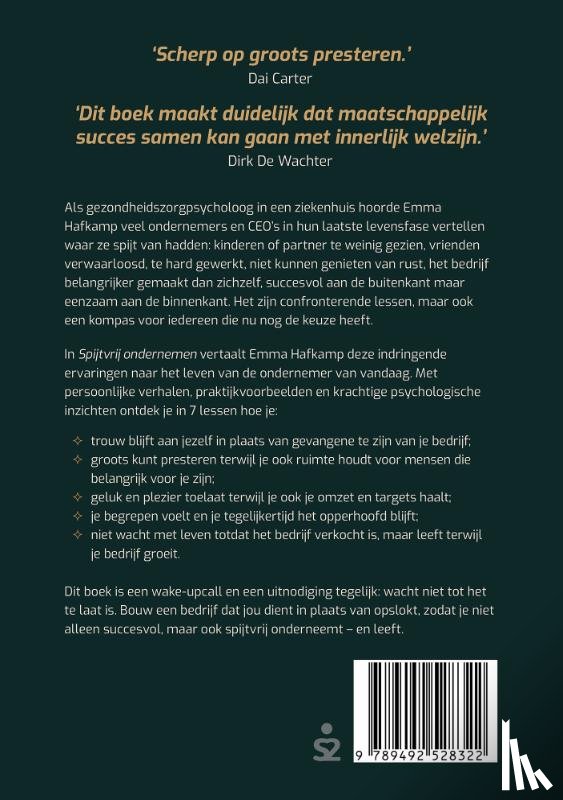 Hafkamp, Emma - Spijtvrij ondernemen