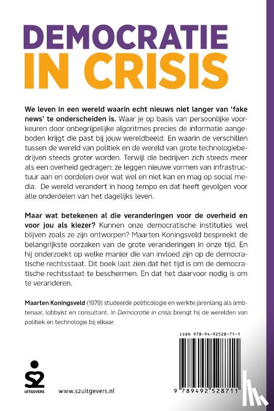 Koningsveld, Maarten - Democratie in crisis