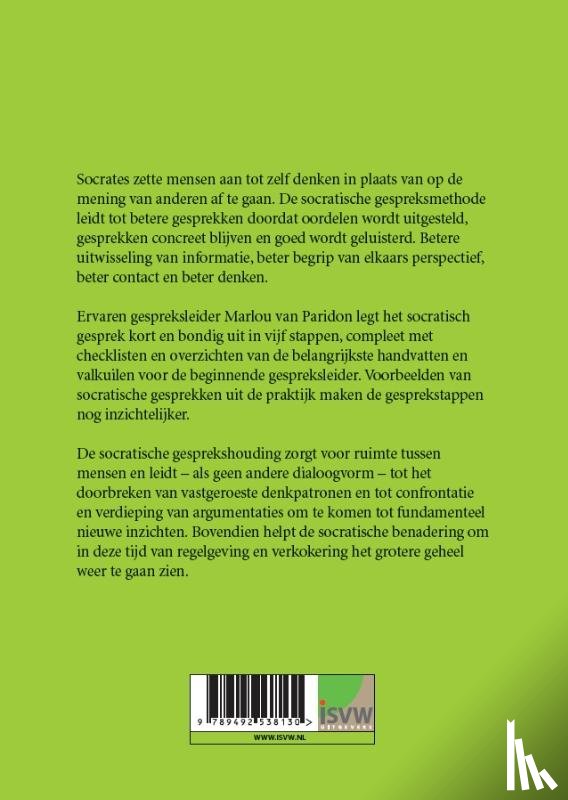 Paridon, Marlou van - Socratisch gesprek voor beginners