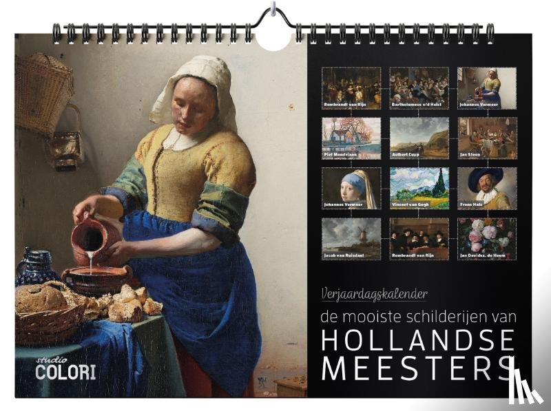 Studio Colori - Verjaardagskalender De mooiste schilderijen van Hollandse Meesters