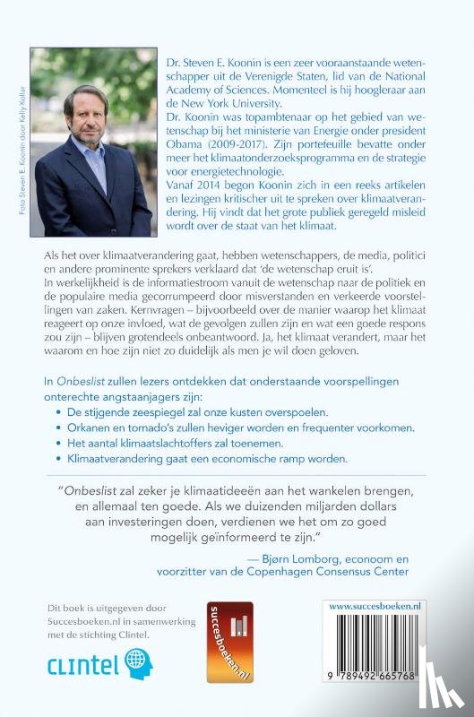 Koonin, Dr. Steven E. - Onbeslist