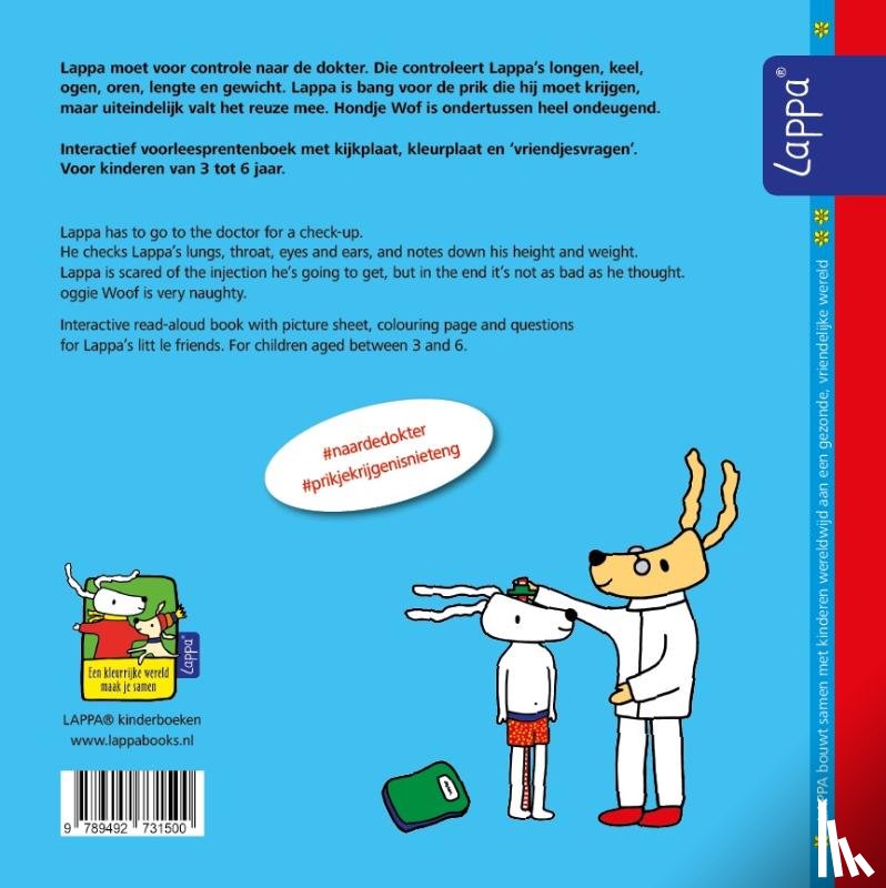 Visker, Mirjam - Lappa bij de dokter-Lappa goes to the doctor (NL-Engels)