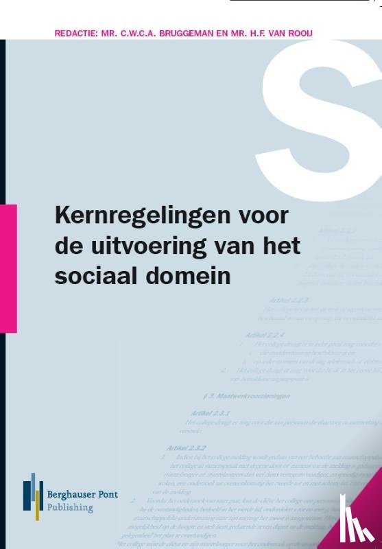  - Kernregelingen voor de uitvoering van het sociaal domein 2019