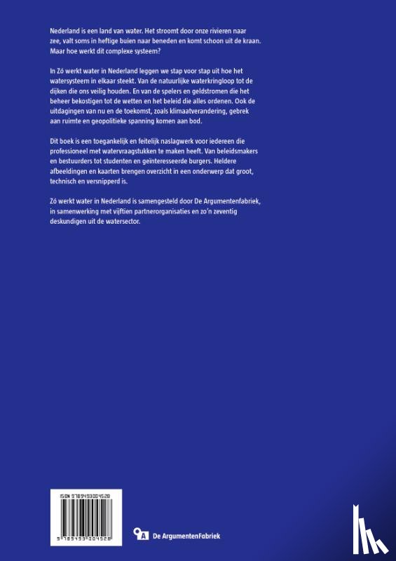 Koek, Talitha, Meerevoort, Josefien - Zo werkt water in Nederland