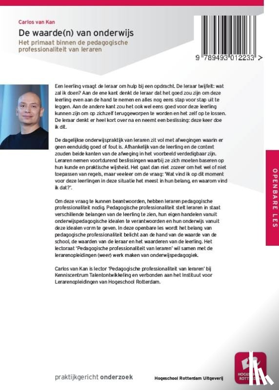 Kan, Carlos van - De waarde(n) van onderwijs