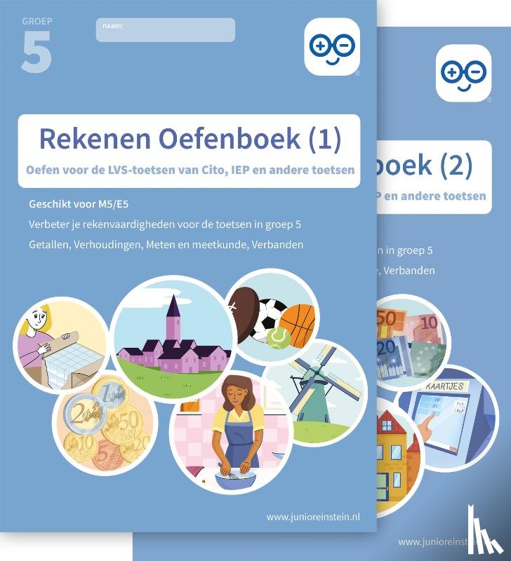  - Rekenen Oefenboek Set deel 1 en 2 groep 5