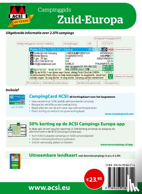 ACSI - ACSI Campinggids Zuid-Europa 2025
