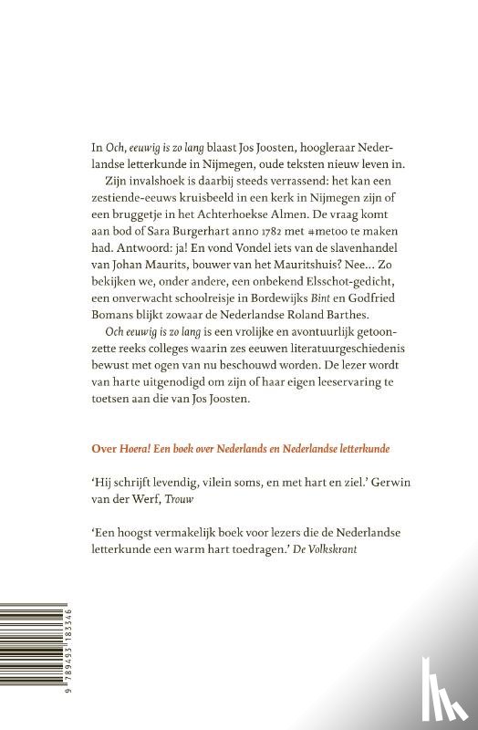 Joosten, Jos - Och, eeuwig is zo lang