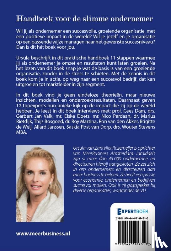 Zantvliet Rozemeijer, Ursula van - Handboek voor de slimme ondernemer