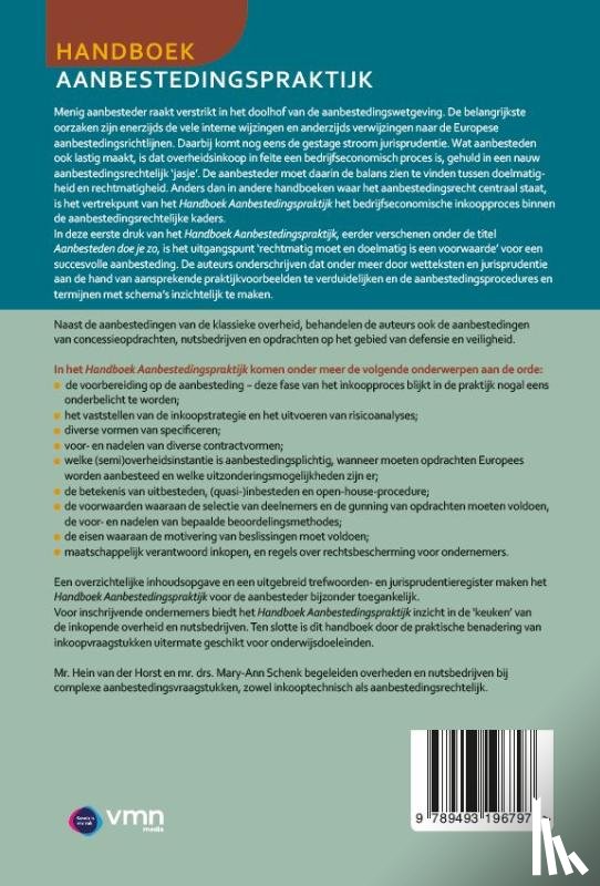Horst, Hein van der, Schenk, Mary-Ann - Handboek Aanbestedingspraktijk