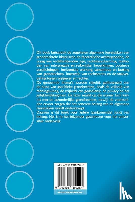 Nieuwenhuis, Aernout, Heijer, Maarten den - Hoofdstukken grondrechten
