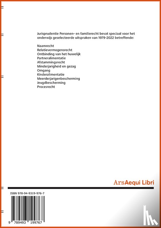  - Jurisprudentie Personen- & familierecht 1979-2022