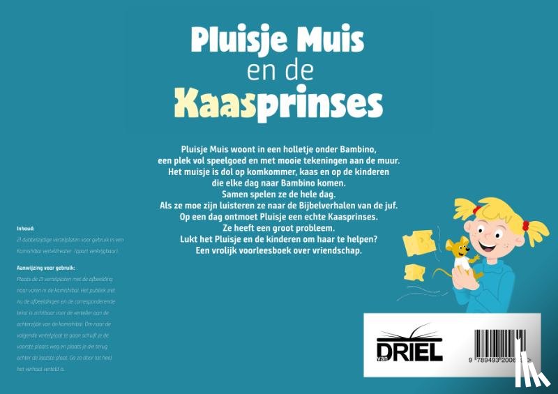 Polder-Zijp, Ellen Van de - Pluisje muis en de kaasprinses kamishibai vertelplaten