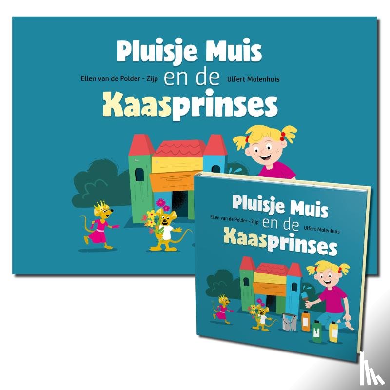 Polder-Zijp, Ellen Van de - Pluisje muis en de kaasprinses kamishibai vertelplaten + boek