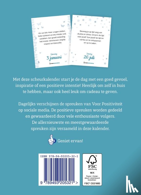  - Scheurkalender positieve spreuken 2026